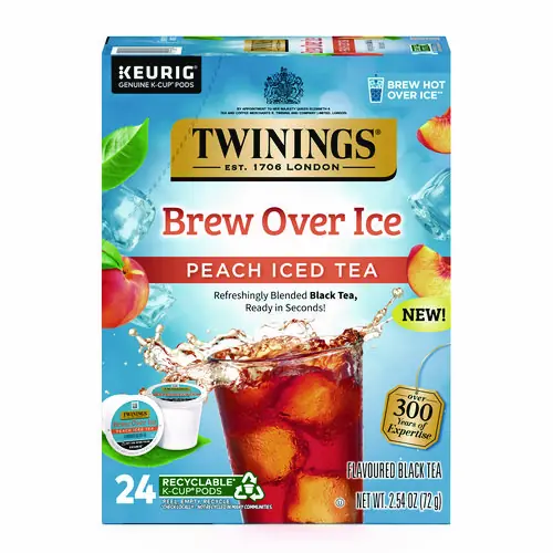 TWININGS® Brew Over Ice K-Cups, Peach, 24/Box