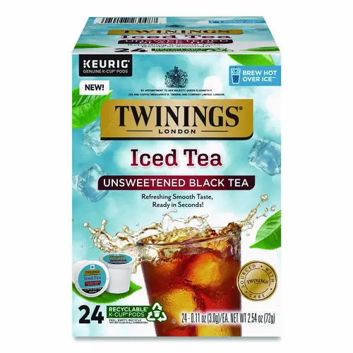 TWININGS® Iced Tea K-Cups, Unsweetened Black, 24/Box