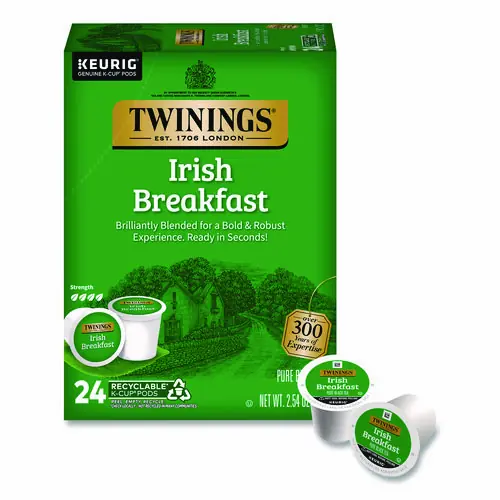 TWININGS® Tea K-Cups, Irish Breakfast, 24/Box