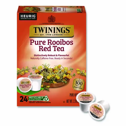 TWININGS® Tea K-Cups, Pure Rooibos Red Tea, 24/Box
