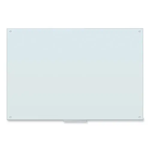 U Brands Glass Dry Erase Board, 72" x 48", White Surface