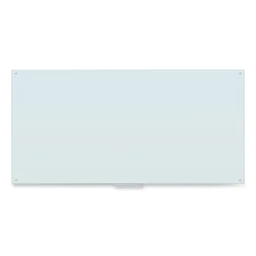 U Brands Glass Dry Erase Board, 96" x 48" (Actual Size: 95" x 47"), White Surface