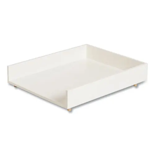 U Brands Juliet Paper Tray, 1 Section, White, 10" x 12.25" x 2.5"