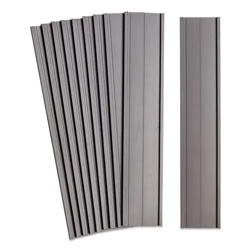 U Brands Magnetic Card Holders, 6 x 1, Black, 10/Pack