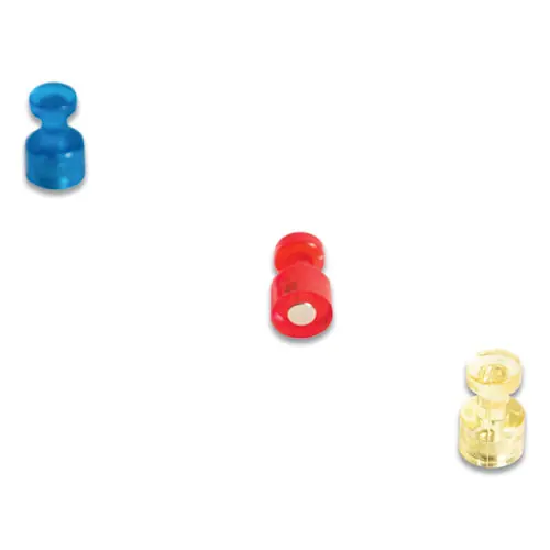 U Brands Magnetic Push Pins, Assorted Colors, 6/Pack