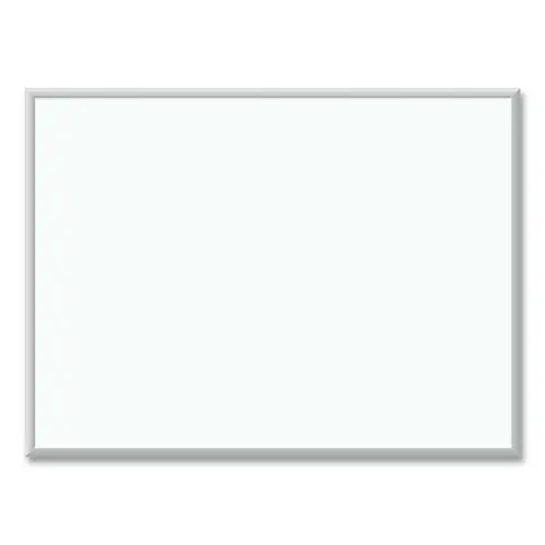 U Brands Melamine Dry Erase Board, 48" x 36", White Surface, Satin Aluminum Frame