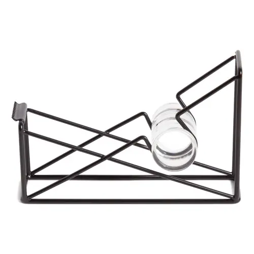 U Brands Vena Tape Dispenser, 1" Core, Metal, Black