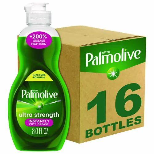 Ultra Palmolive® Dishwashing Liquid, Fresh Scent, 8 oz Bottle - 16 Bottles/Carton