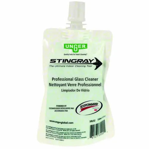 Unger® Stingray Professional Glass Cleaning Liquid, 150 mL Pouch