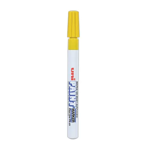 uni®-Paint Permanent Marker, Fine Bullet Tip, Yellow