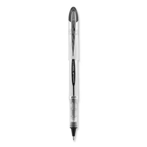 uniball® VISION ELITE Hybrid Gel Pen, Bold Point, 0.8 mm, Black Ink, White/Black/Clear Barrel