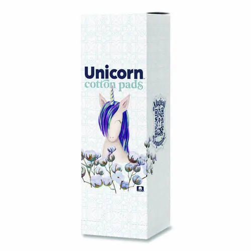Unicorn™ Cotton Maxi Pads with Wings, Regular Absorbency - 240 Pads (6 Cartridges of 40)
