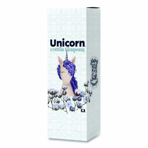 Unicorn™ Cotton Tampons, Regular, 60/Box, 6 Boxes/Carton