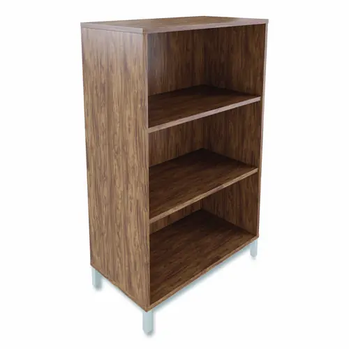 Union & Scale™ Essentials Laminate Bookcase, Three-Shelf, Espresso