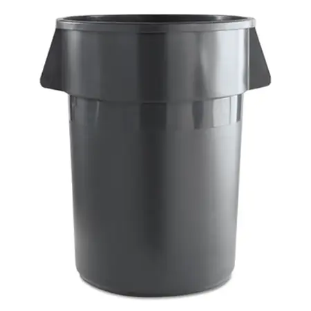 UNISAN Round Waste Receptacle 44 Gal. Gray