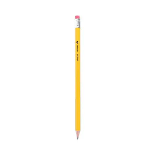 Universal™ #2 Pre-Sharpened Woodcase Pencil, HB (#2), Black Lead, Yellow Barrel, 72/Pack