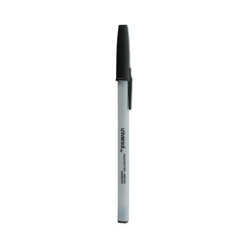 Universal™ Ballpoint Pen, Medium Point, Black Ink, Dozen