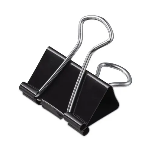 Universal® Binder Clip Value Pack, Mini, Black/Silver, 36/Box
