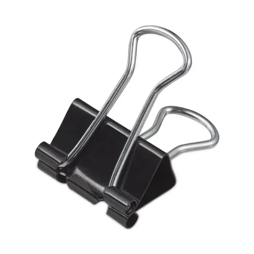 Universal® Binder Clip Zip-Seal Bag Value Pack, Small, Black/Silver, 144/Pack