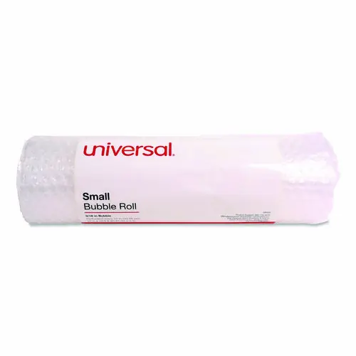 Universal® Bubble Packaging, 0.19" Thick, 12" x 10 ft, Perforated Every 12", Clear, 12/Carton