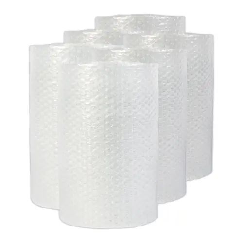 Universal® Bubble Packaging, 0.5" Thick, 12" x 30 ft, Perforated Every 12", Clear, 6/Carton