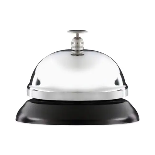 Universal® Call Bell, Brushed Nickel, 3.38" Diameter