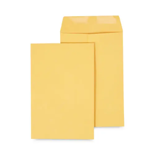 Universal® Catalog Envelope, 28 lb Bond Weight Kraft, #1 3/4, Square Flap, Gummed Closure, 6.5 x 9.5, Brown Kraft, 500/Box