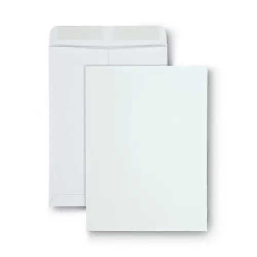 Universal® Catalog Envelope, 28 lb Bond Weight Paper, #10 1/2, Square Flap, Gummed Closure, 9 x 12, White, 100/Box
