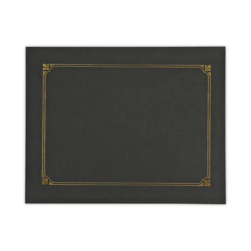Universal® Certificate/Document Cover, Black, 6/Pack