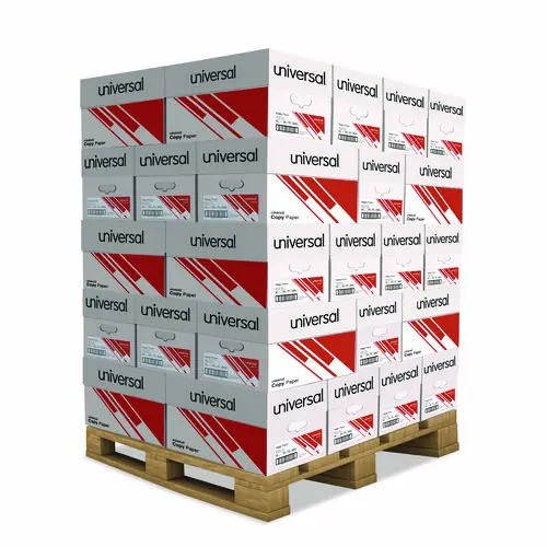 Universal® Copy Paper, 92 Bright, 20 lb Bond Weight, 8.5 x 11, White - 500 Sheets Per Ream, 10 Reams Per Carton, 40 Cartons Per Pallet