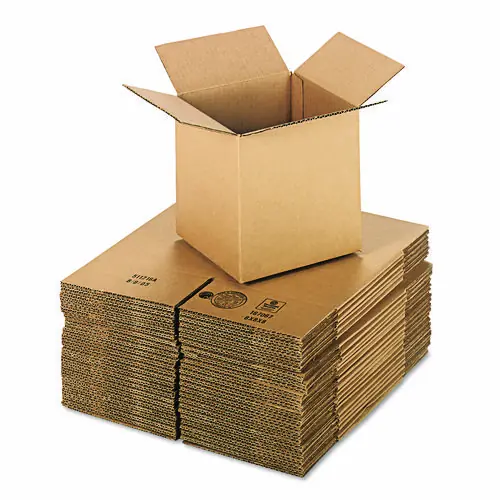 Universal® Cubed Fixed-Depth Corrugated Shipping Boxes, Regular Slotted Container (RSC), Medium, 8" x 8" x 8", Brown Kraft, 25/Bundle