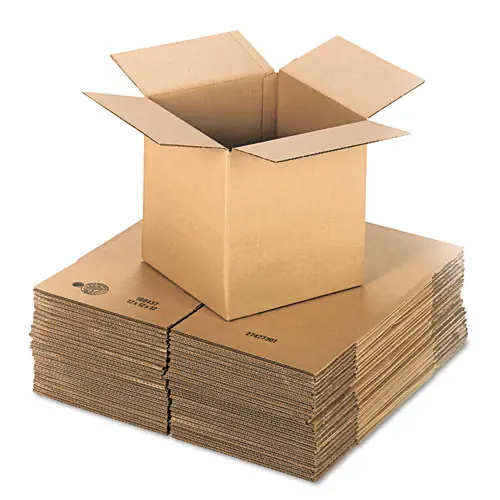 Universal® Cubed Fixed-Depth Corrugated Shipping Boxes, Regular Slotted Container, X-Large, 12" x 12" x 12", Brown Kraft, 25/Bundle