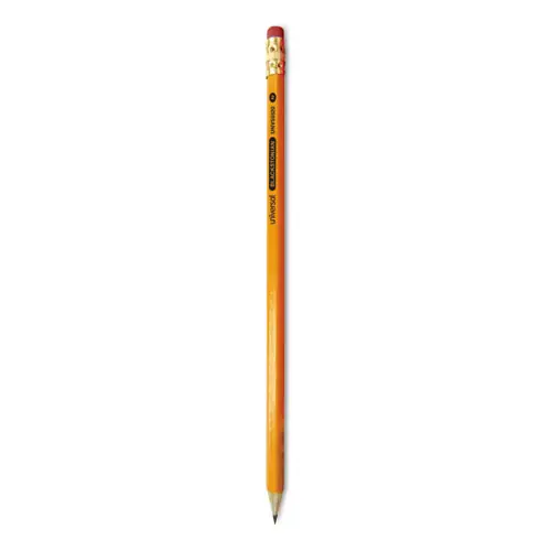 Universal™ Deluxe Blackstonian Pencil, HB (#2), Black Lead, Yellow Barrel, Dozen