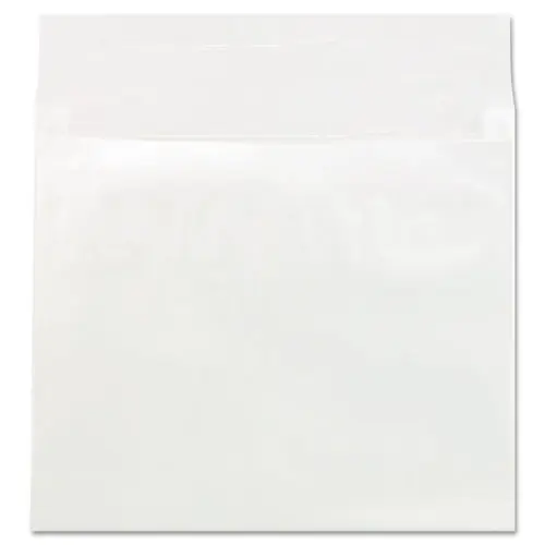 Universal® Deluxe Tyvek Expansion Envelopes, Open-Side, 4" Capacity, #15 1/2, Square Flap, Self-Adhesive Closure, 12 x 16, White, 50/CT