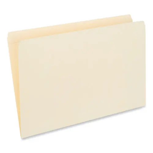 Universal® Double-Ply Top Tab Manila File Folders, Straight Tabs, Legal Size, 0.75" Expansion, Manila, 100/Box