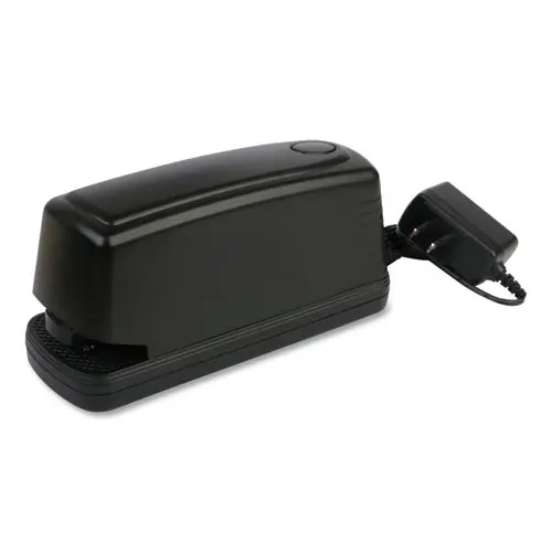 Universal® Electric Stapler with Staple Channel Release Button, 20-Sheet Capacity, Black