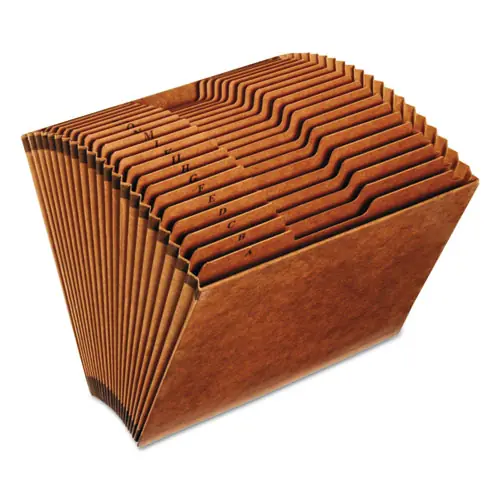 Universal® Expanding Files, 21 Sections, 1/21-Cut Tabs, Letter Size, Redrope