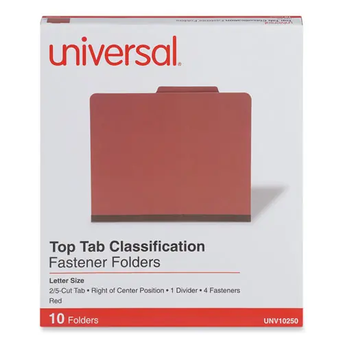 Universal® Four-, Six- and Eight-Section Pressboard Classification Folders