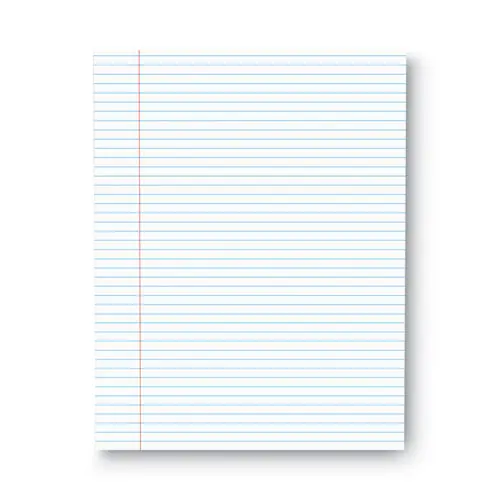 Universal® Glue Top Pads, Narrow Rule, 50 White 8.5 x 11 Sheets, Dozen