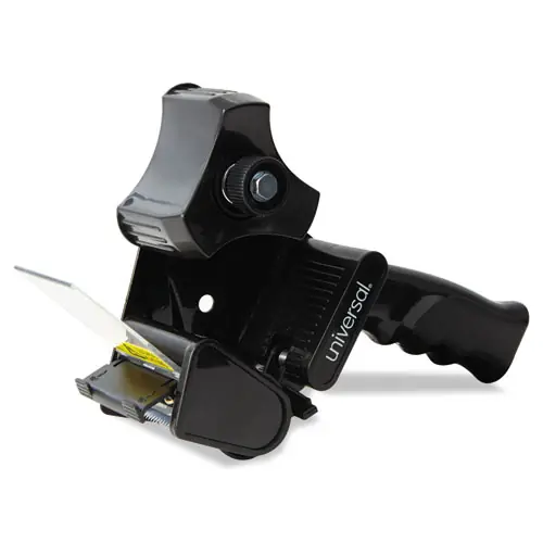 Universal® Handheld Box Sealing Tape Dispenser, 3" Core, For Rolls Up to: 2" x 110 yds, Black