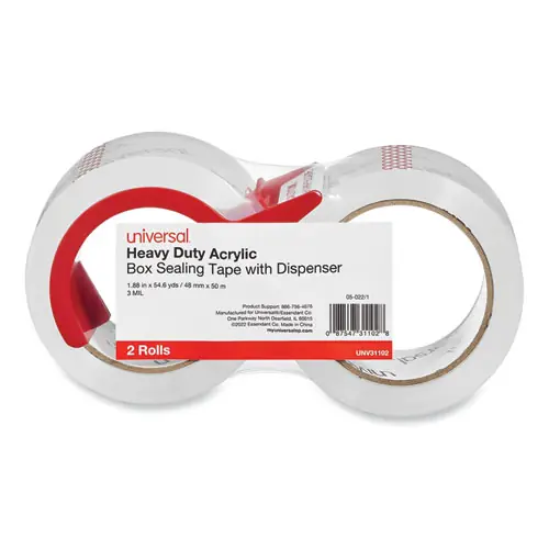 Universal® Heavy-Duty Acrylic Box Sealing Tape