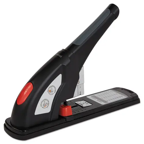 Universal® Heavy-Duty Stapler, 200-Sheet Capacity, Black/Graphite/Red