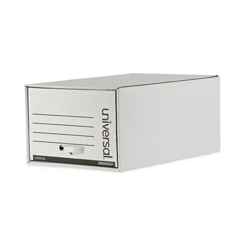 Universal® Heavy-Duty Storage Drawers for Legal Files, White, 6/Carton