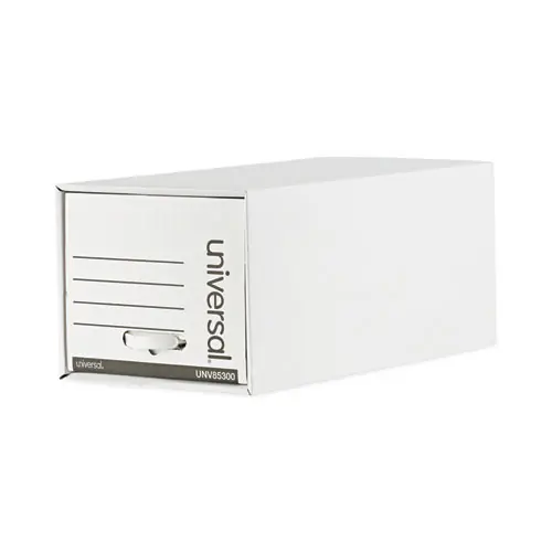 Universal® Heavy-Duty Storage Drawers, Letter, White, 6/Carton