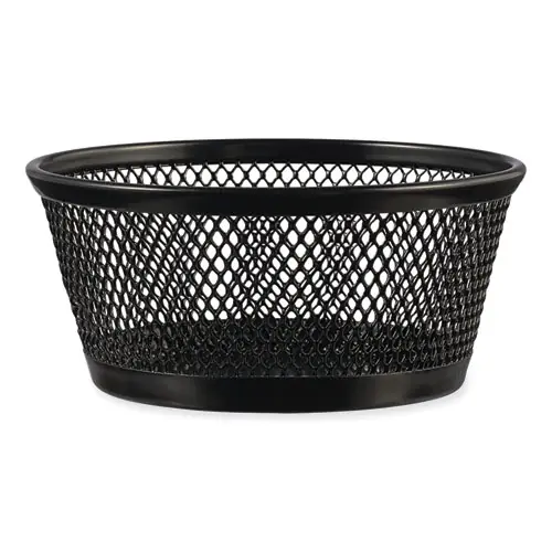 Universal® Jumbo Mesh Storage Dish, Black, 4.38" Diameter x 2" High