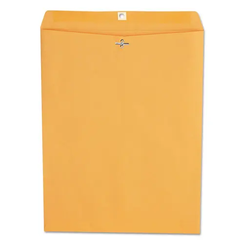 Universal® Kraft Clasp Envelope, #110, Square Flap, Clasp/Gummed Closure, 12 x 15.5, Brown Kraft, 100/Box