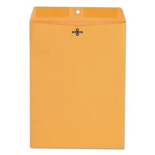 Universal® Kraft Clasp Envelope, #90, Square Flap, Clasp/Gummed Closure, 9 x 12, Brown Kraft, 100/Box