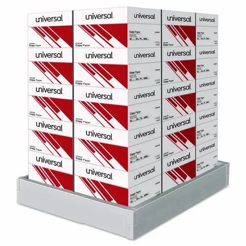 Universal® Legal Size Copy Paper, 92 Bright, 20 lb Bond, 8.5 x 14, White, 500 Sheets/Ream, 10 Reams/Carton, 30 Cartons/Pallet