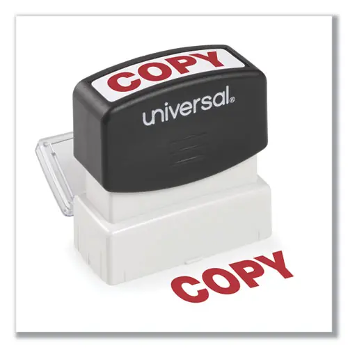 Universal® Message Stamp, COPY, Pre-Inked One-Color, Red