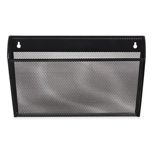 Universal® Metal Mesh Wall File, Black, Single Pocket